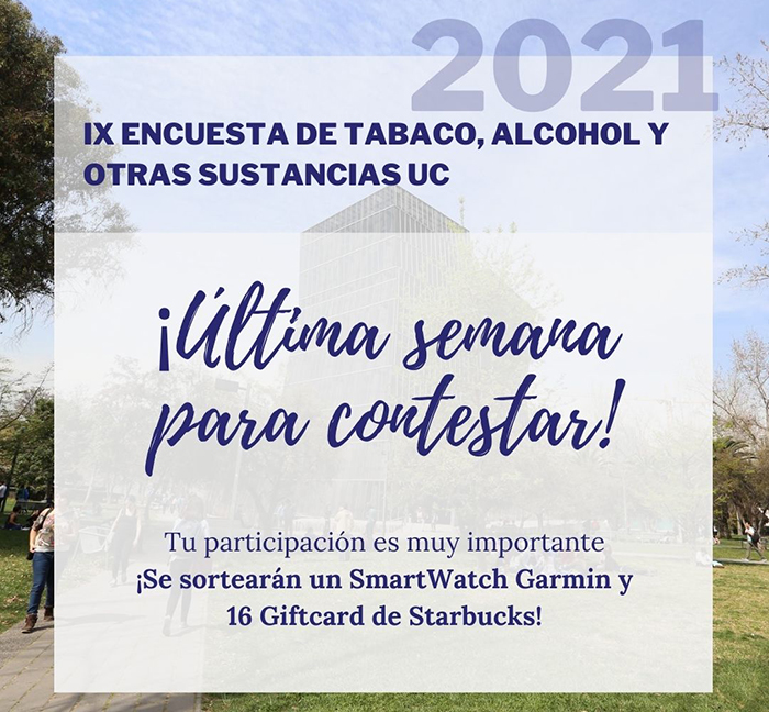 Responde la Encuesta de Tabaco. Alcohol y otras Sustancias 2021
